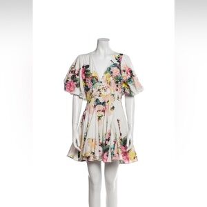 Hemanta & Nandita floral print mini dress